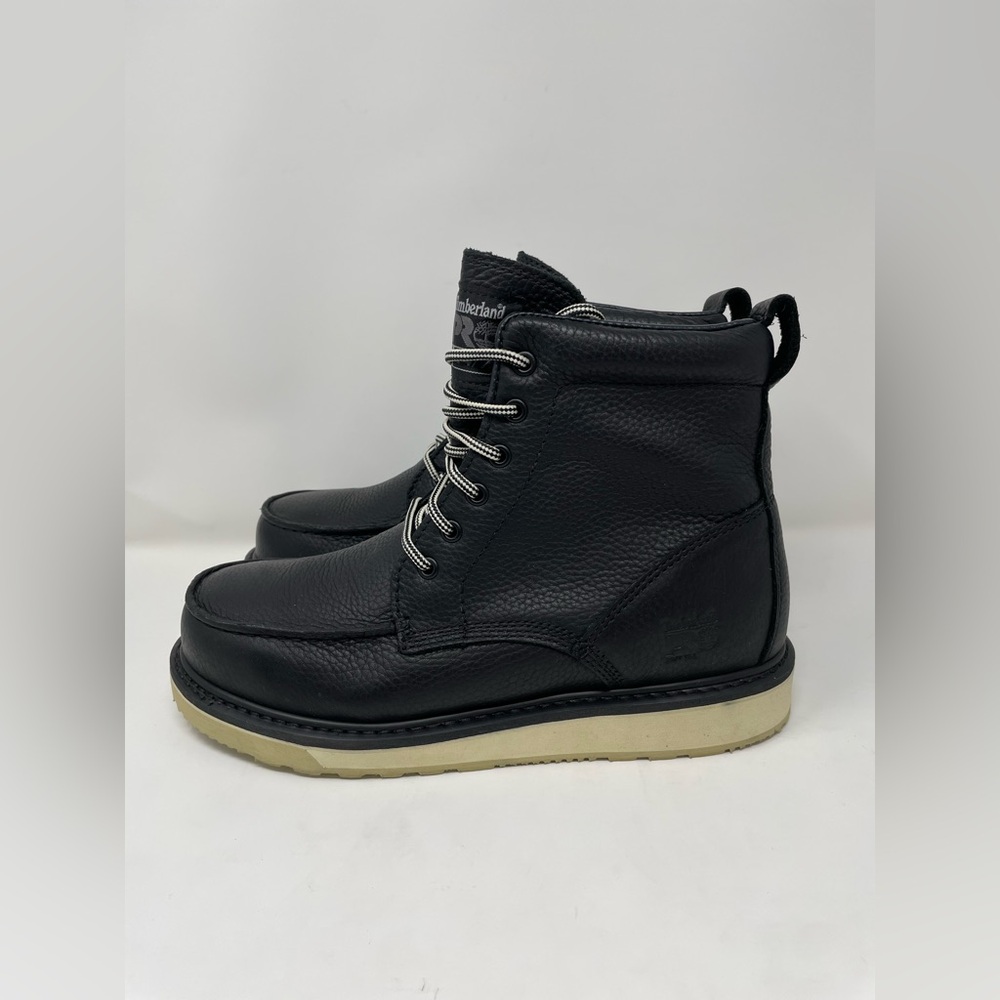 New Timberland Pro 247 Leather Black Men Boots Size 10 - Picture 1 of 13